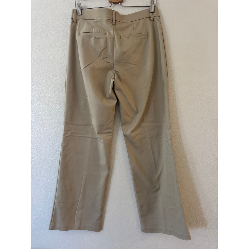 Lee Trouser Flex Motion Regular Fit Mid Rise Pants 10 Short Khaki Tan Excellent - Picture 3 of 8